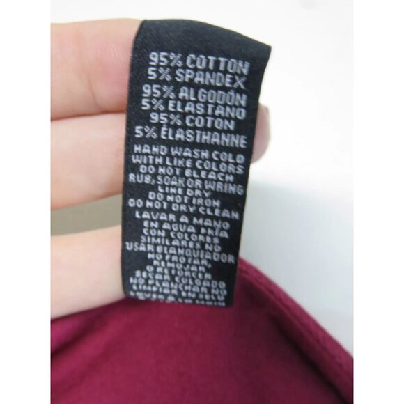 bebe Womens Pajama Set Sleepwear Tank Top & Sweatpants Size Burgundy / Grey XL - Picture 9 of 10